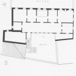 Plan of the upper story of the mansion, 1959 (drawing by Katerina Konsta), from I. Travlos, Πολεοδομική εξέλιξις των Αθηνών, pub. Kapon, Athens 1993, p. 227.